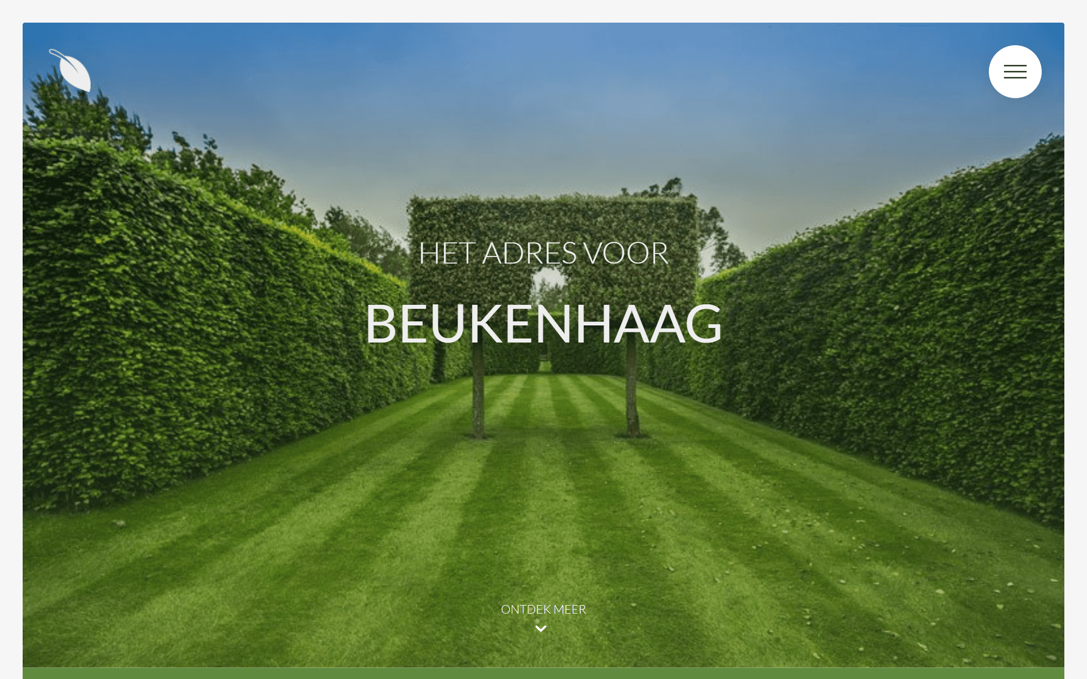Beukenhaag.be — my first commercial website cover
